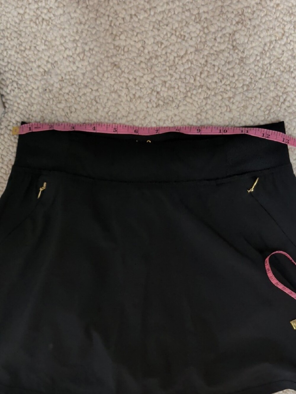 Lilly Pulitzer Onyx Run Around Skort UPF50+ Luxletic. Zip Pockets Built In Short - Picture 5 of 5